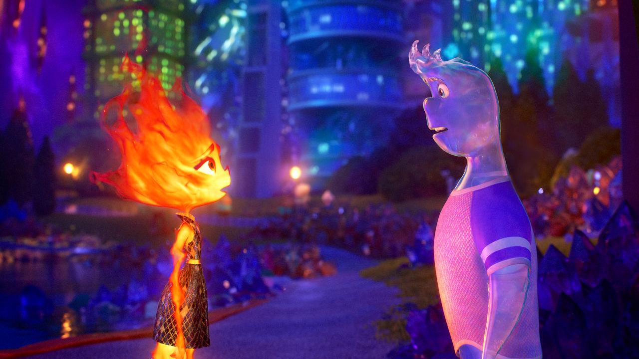 Opposites attract in Elemental. Picture: Pixar