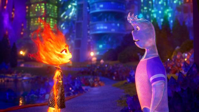 Opposites attract in Elemental. Picture: Pixar