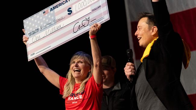 The $1 million cheque giveaway could be illegal. (Photo by Michael Swensen / GETTY IMAGES NORTH AMERICA / Getty Images via AFP)