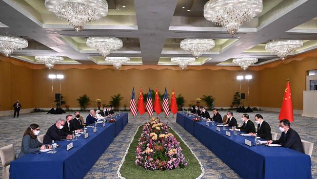 US President Joe Biden and China's President Xi Jinping meet on the sidelines of the G20 Summit. Picture: AFP