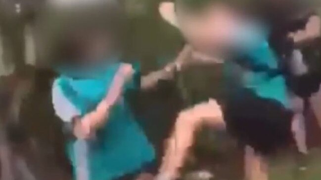 One of the northern NSW fight videos being shared on social media. Picture: Instagram