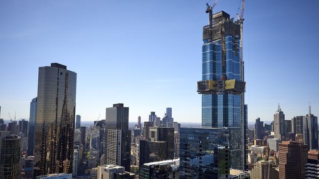 The immense construction as seen from the south.