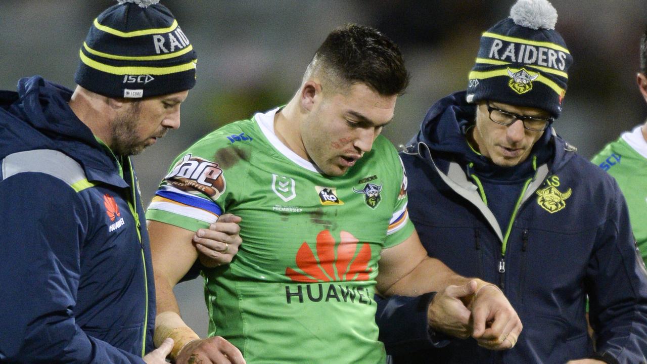 Nick Cotric of the Raiders injured his ankle on Thursday night.