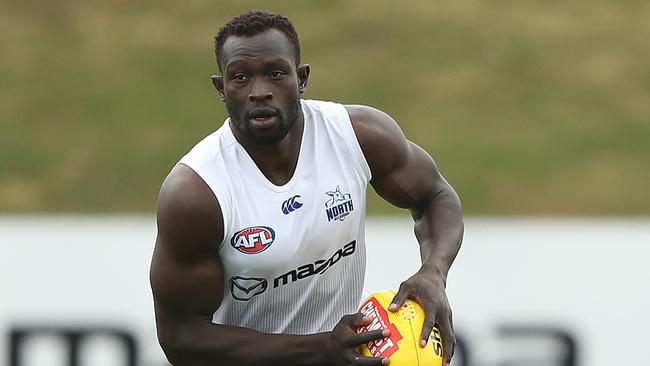 Majak Daw pictured at training. Picture: Robert Cianflone/Getty Images