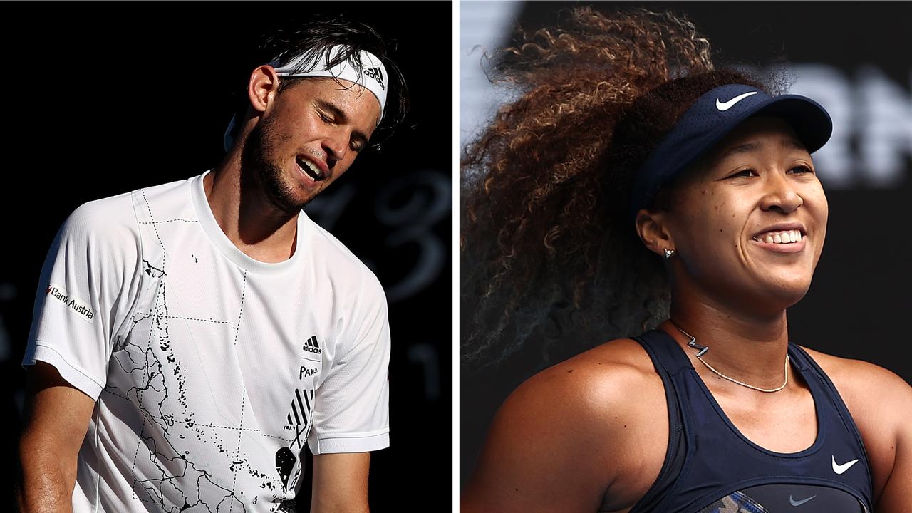 It was a horrible day for Dominic Thiem, but the women of the Australian Open including favourite Naomi Osaka stunned in a series of thrillers.