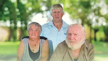 Steven (back), Margaret and Bob Wheeler all died in a crash just outside Nanango early in the morning of Thursday, May 30, 2024. Picture: Generation Funerals.