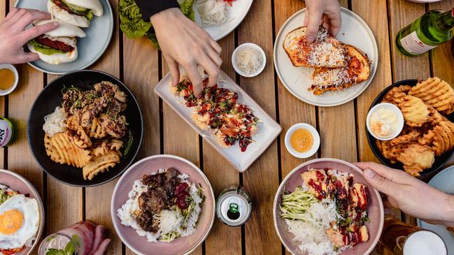 Traditional Korean barbecue combined with modern tapas is on offer at new Anju Food. Photo: Dearna Bond, courtesy of DarkLab