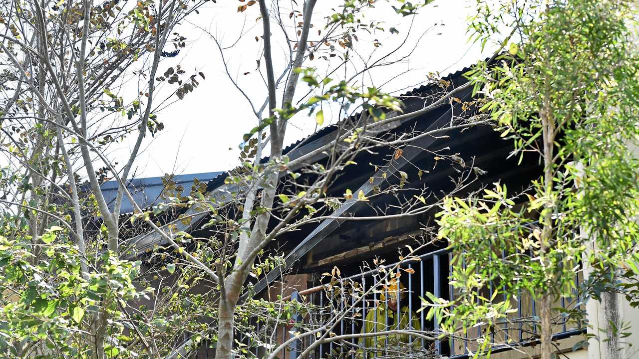 Beerwah mum Lauretta Deering saves young children from a house fire this morning. Picture: Patrick Woods