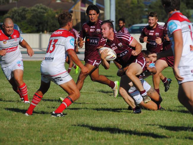 NRRRL: Casino Cougar's Chad Taylor against Byron Bay in the first round of comp.