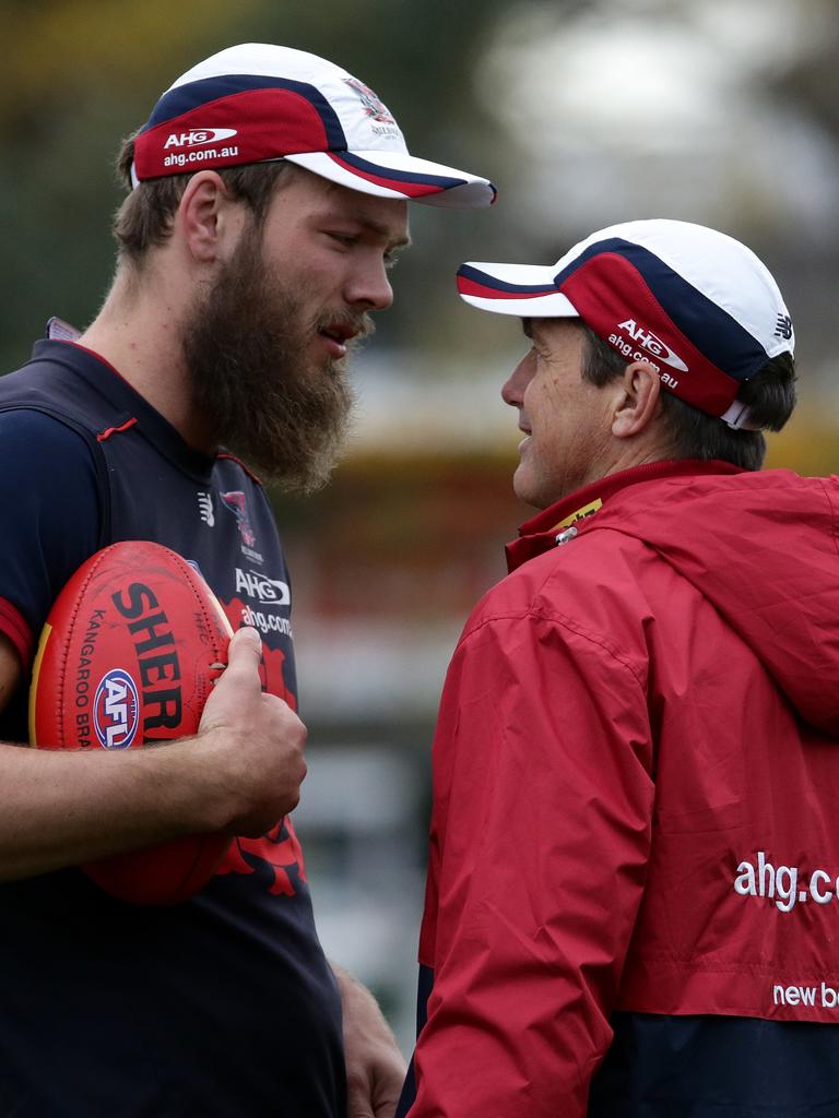 Roos made Gawn earn his spot in the Melbourne side. Picture: Hamish Blair