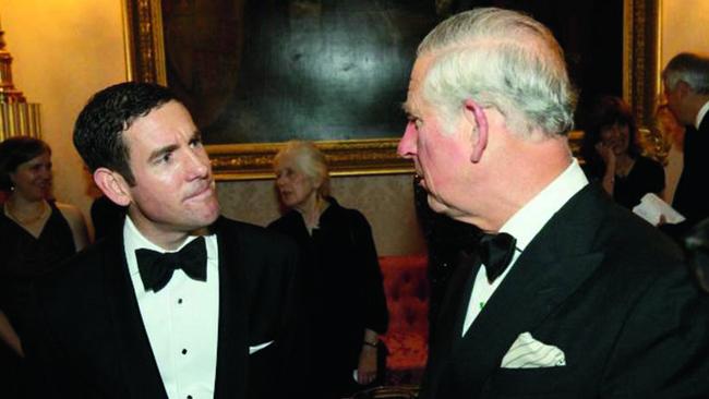 Lex Greensill with Prince Charles. Picture: Greensill Farming Group