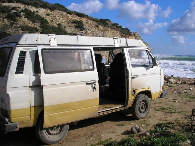 A handout photograph from the Metropolitan Police in London shows VW T3 Westfalia campervan, used around Praia da Luz, Portugal, by a new suspect in the case of missing Madeleine McCann. Picture: AFP Photo/Metropolitan Police