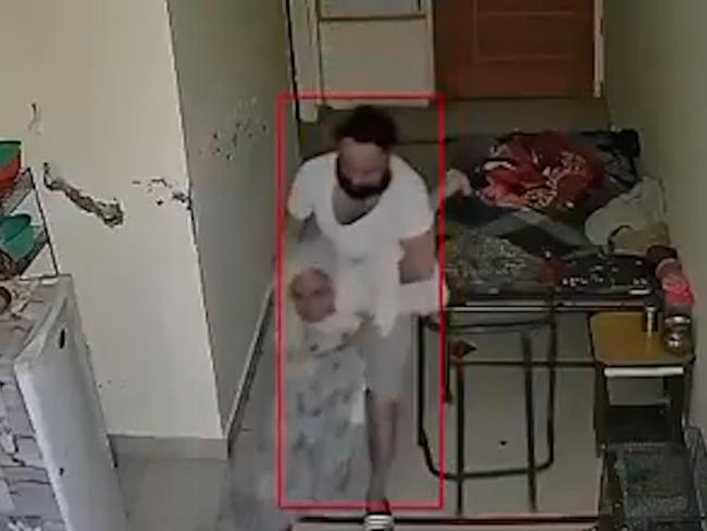 CCTV of an alleged attack spotted by an Australian based woman. Picture: X