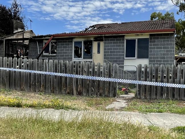 The scene of a deadly house fire at Rokeby, which claimed the life of an infant girl. Picture: Rob Inglis