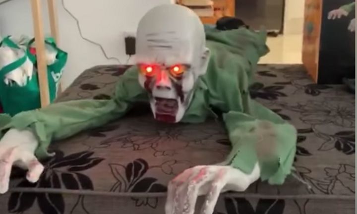 Kmart crawling zombie is the best decoration to scare kids this ...