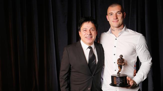 Ralph Carr with his famed client Dustin Martin. Picture: Darrian Traynor/Getty Images