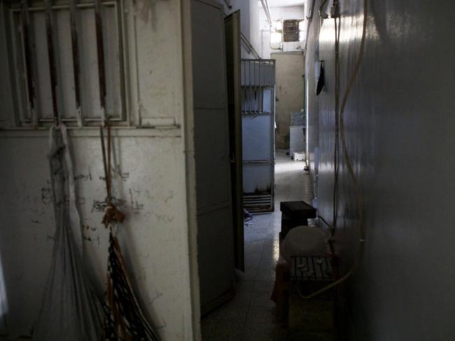 A view inside cells at Mezzeh prison on December 14, 2024 in Damascus, Syria. Picture: Ali Haj Suleiman/Getty Images