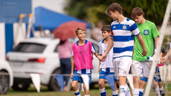 Action from round three's game of the round between Nudgee and Churchie. Picture courtesy of Brody Grogan Photography.