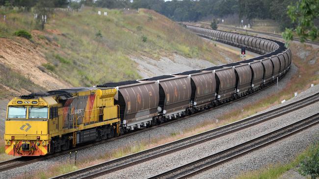 Rail freight company Aurizon is in the market for acquisition opportunities. Picture: AAP