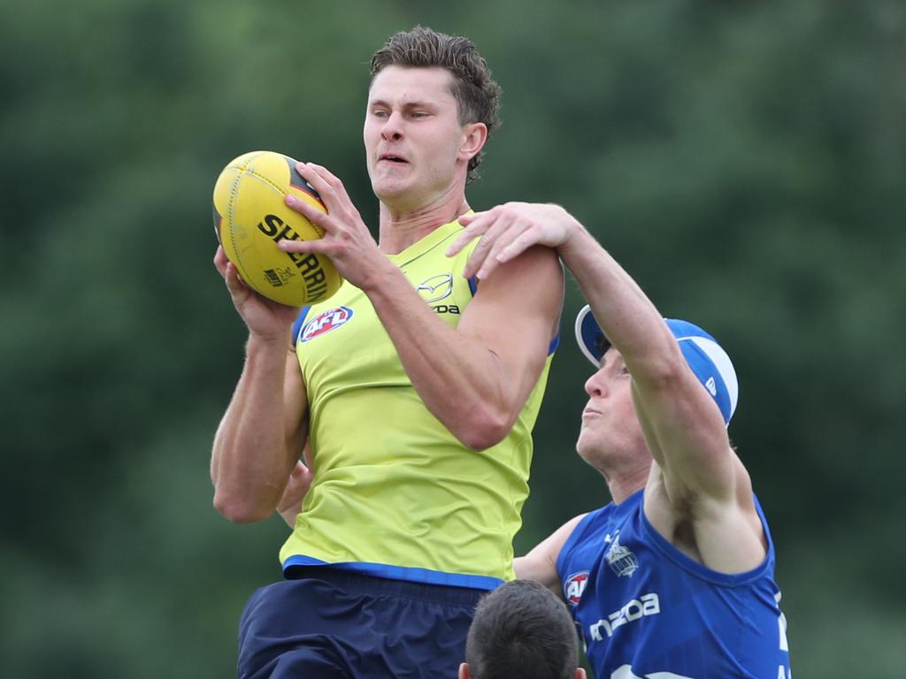 Charlie Comben at North Melbourne training. Picture: David Crosling