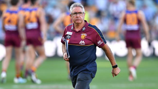 Chris Fagan has taken the Lions to the top of the ladder. Picture: AAP