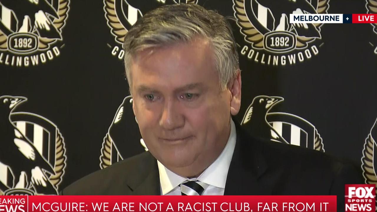 Eddie McGuire has stepped aside as Collingwood president.