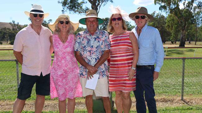 ALEXANDRA, AUSTRALIA - MARCH 16 2024 Greg, Paula, Jenny, George and Ben attend the 2024 Alexandra Picnic Cup Picture: Brendan Beckett