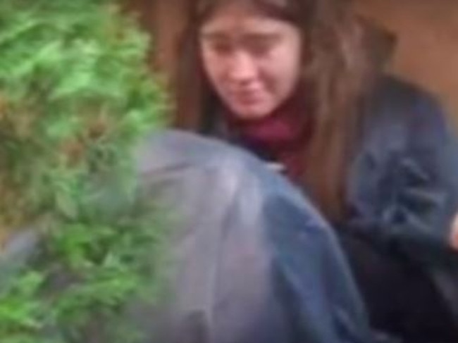 The young woman was spotted sleeping rough. Picture: Missing Persons of America.