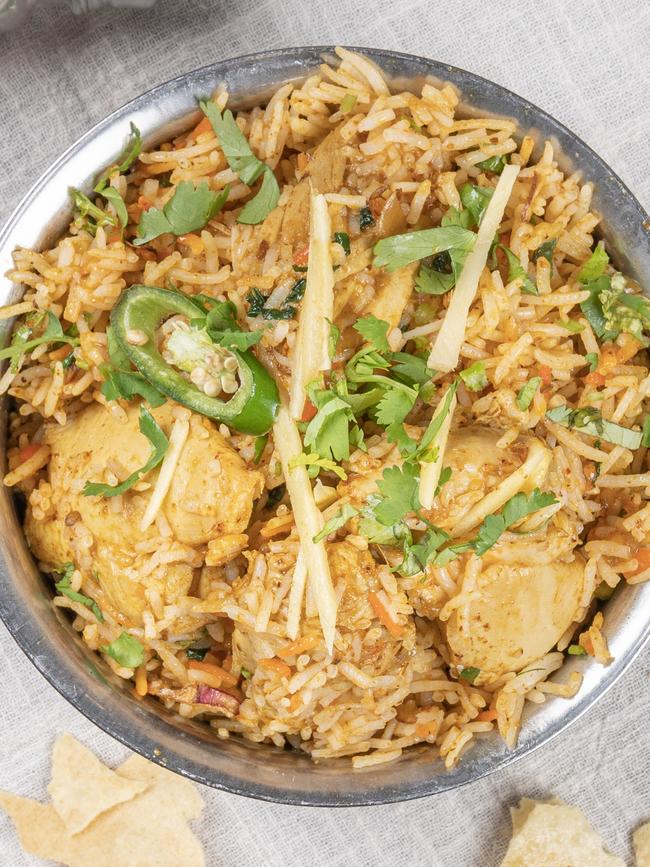 Delhi Palace’s Biryani dish. Picture: Wadih Nader