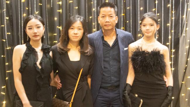 Linh Hua and family at the Maroochydore State High School formal 2023.