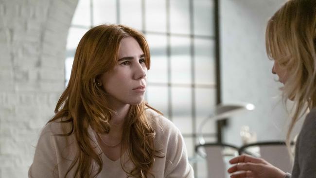 Zosia Mamet in The Flight Attendant on Binge. Picture: Vogue Australia/Binge