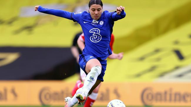 Sam Kerr has been killing it for Chelsea (Photo by Naomi Baker/Getty Images)