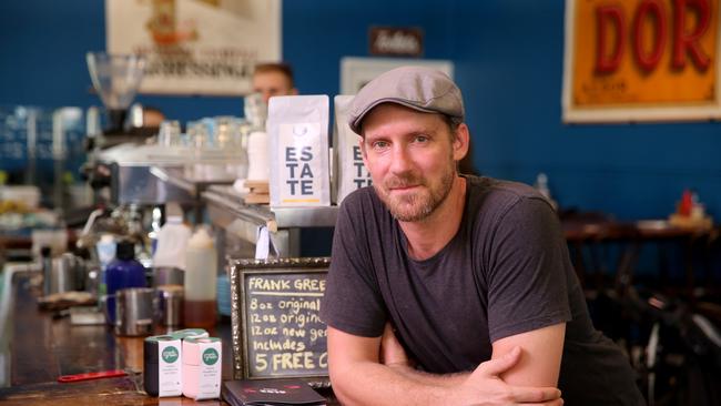 Geoff Rickards, owner of The Bank Cafe. Picture: Nathan Edwards.