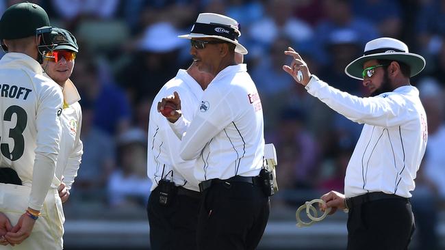 The umpires had a shocker in Birmingham. Picture: Gareth Copley/Getty Images