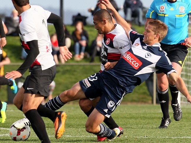 <p>Western Sydney Wanderers v Melbourne Victory. Picture: Kim Eiszele</p>