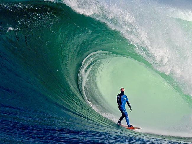 Big wave surfer Danny Griffith in action at Shipsterns in Tim Bonython's The Big Wave Project, that is featured in this year’s Australian Surf Movie Festival.