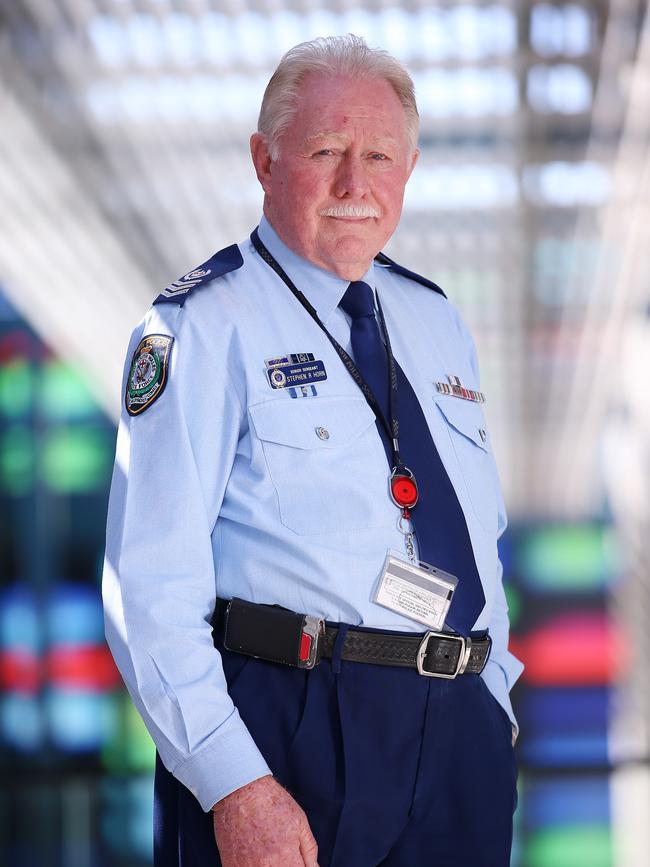 Senior Sergeant police officer Steve Horn at his Parramatta offices where he will retire after a long and decorated career in the NSW Police Force. Picture: Sam Ruttyn