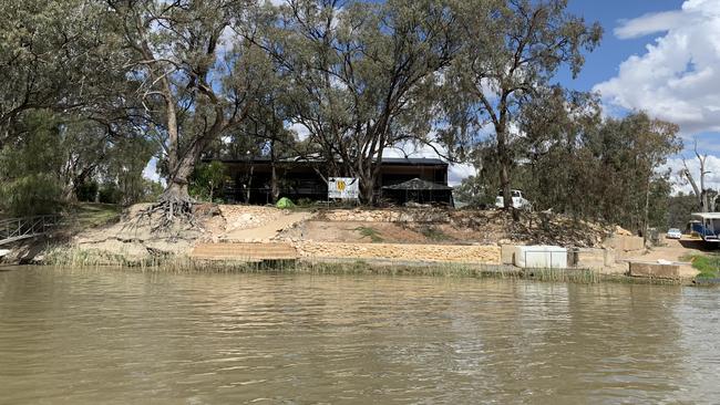 Foxtale Houseboats, Morgan, when the River Murray is at pool level. Picture: Supplied