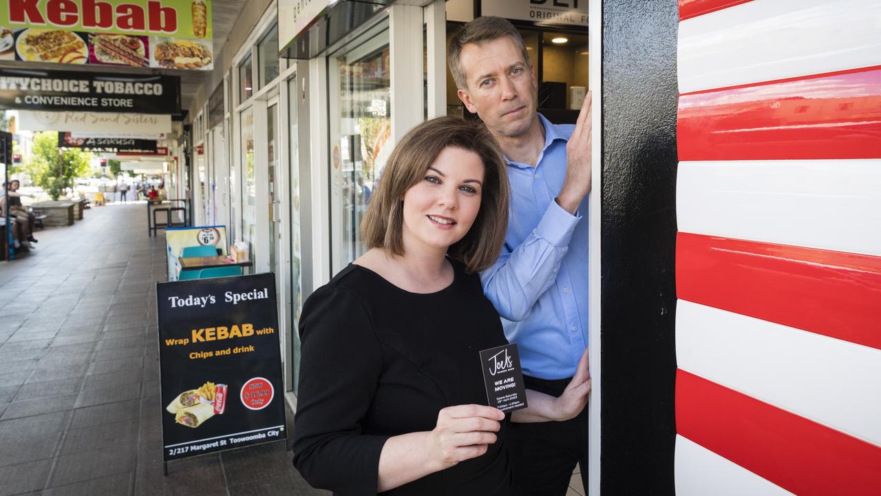 Susan and Joel Watson of Joel's Barber Shop are packing up the Margaret St shop and moving to a new venture at the Eastville Shopping Centre on the range, Wednesday, April 5, 2023. Picture: Kevin Farmer