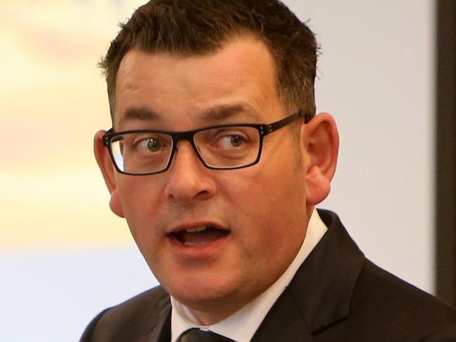 30/05/2017: Victorian Premier Daniel Andrews speaks at the Australia-China, Belt and Road panel discussion in Melbourne.  Picture: Stuart McEvoy for the Australian.