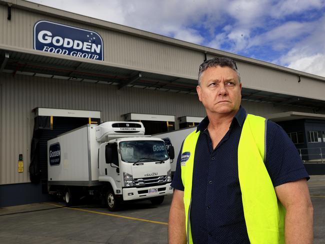 Jeff Godden from Godden Food Group at Ormeau. Picture: Adam Head