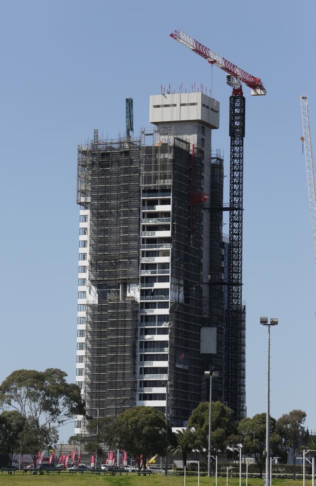 The Skyhaus residential tower is Liverpool is almost complete.