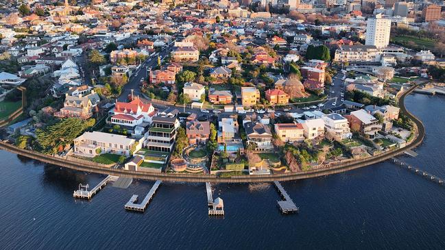 A new vision for the Battery Point walkway, created by Jim Gandy and David Hook. Picture: Supplied