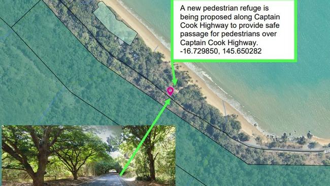 Plans lodged with Cairns Regional Council show a planned realignment of the Wangetti Trail to take in Ellis Beach. Picture: Supplied