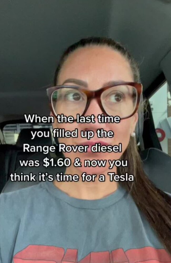 Australians have been reacting to rising petrol prices. Picture: TikTok/AliClarke