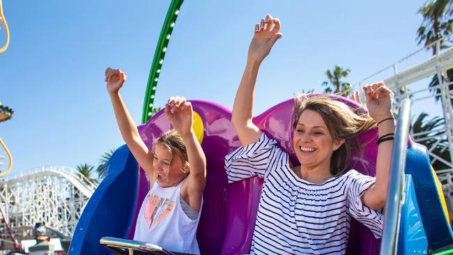 Visitors young and old can enjoy rides and a ginormous Easter egg hunt at Luna Park over the Easter weekend. Picture: Supplied. 