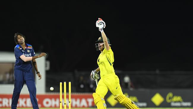 Beth Mooney won player of the match for her game-winning heroics. Picture: Getty Images.