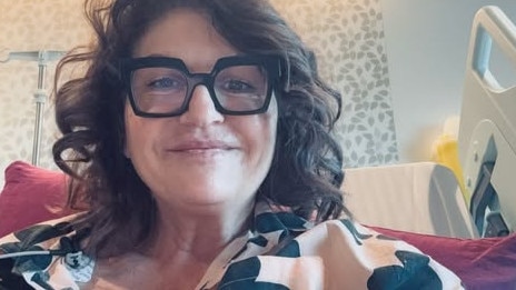Former MasterChef contestant Mandy Hall posts about her health scare from a hospital bed.