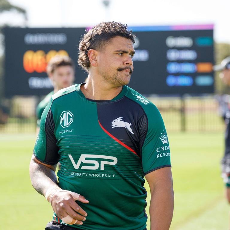 Latrell Mitchell is carrying a hand injury. Picture: Max Mason-Hubers