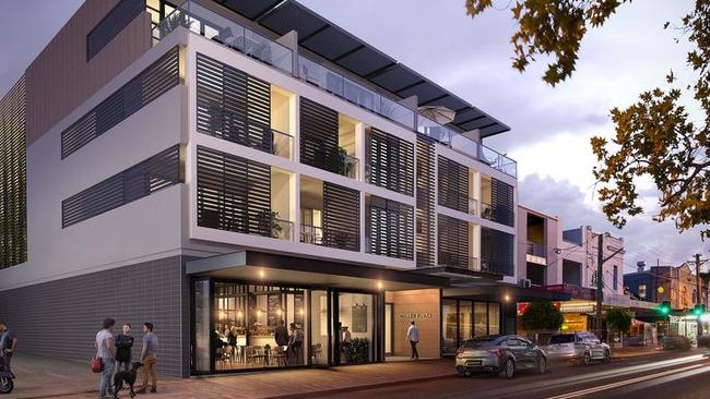 A photo of the Cammeray development – one of three buildings identified with defects in the latest construction sector blitz.